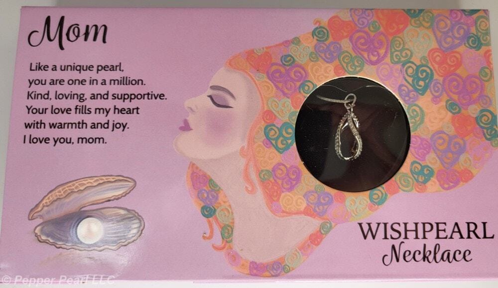 WishPearl Necklace Oyster Cage Pendant Chain Nickel Free Mom